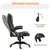 Chaise de Bureau Chauffante Ergonomique avec Massage – Dossier Haut en