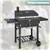 Barbecue au charbon de bois avec 2 tables d'appoint pliables et roulet