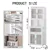 Armoire de garde-manger pliable de 73 po avec roulettes, organisateur