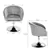 Chaise d'appoint pivotante à 360 degrés Gris