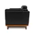 Valencia Artisan Leather Three Seats Sofa, Black