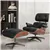 Valencia Armoni Eames Replica Leather Lounge Chair & Ottoman, Black