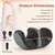 Appareil de massage chauffant pour pieds et jambes - Gris