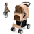 Poussette portative pour animaux de compagnie - Beige