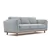 Valencia Artisan Swiss Linen Three Seat Sofa, Grey