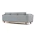 Valencia Artisan Swiss Linen Three Seat Sofa, Grey