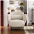 Valencia Erica Boucle Fabric Accent Chair, Cream