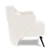 Valencia Erica Boucle Fabric Accent Chair, Cream