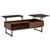 Modern Lift Top Coffee Table with Hidden Storage, Metal Frame, Brown