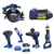 Kit combiné de 3 outils Kobalt XTR - Batteries, chargeur et étui rigid