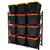 Rack 12-Totes Robuste pour Organisation à Domicile, Garage et Entrepôt