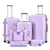Ensemble de bagages 5 pièces Valise légère avec roulettes pivotantes