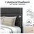 Lit Plateforme Queen Size – Tête de Lit Capitonnée et Lattes en Bois