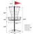 ProFlight Disc Golf 24 Chaînes – 6 Disques et Sac Inclus.