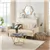 Lot de 2: Table Basse et Table d'Appoint Effet Marbre pour Salon