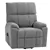 Fauteuil inclinable électrique rembourré en microfibre avec télécomman