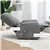 Fauteuil inclinable électrique rembourré en microfibre avec télécomman