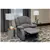 Sofa et fauteuil inclinables de luxe Crawford en gris
