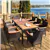 Ensemble de salle à manger d'extérieur Acacia Haven 9 pièces