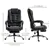 High Back Office Chair PU Leather Executive Office Chair, Black