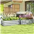 2Jardinières de Jardin surélevées pour le jardinage en extérieur/intér