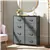 Commode 8 tiroirs, commode large 4 niveaux – Gris, plateau en bois