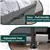 Commode 8 tiroirs, commode large 4 niveaux – Gris, plateau en bois