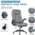 Chaise de bureau ergonomique Guessky avec accoudoirs et support lombai