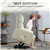 Fauteuil inclinable électrique en microfibre - Blanc