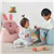 Fauteuil confortable en forme de lapin bleu pour enfants