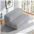Matelas double pliable (10 cm) pour invités, camping et voyage - Gris
