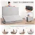Matelas double pliable (10 cm) pour invités, camping et voyage - Gris