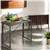 Bureau d'ordinateur pliable, 90 x 46 cm, en noyer