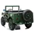 Camion militaire monoplace 12 V pour enfants avec roues en caoutchouc