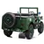 Camion militaire monoplace 12 V pour enfants avec roues en caoutchouc