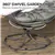 Fauteuil pivotant de patio avec porte-gobelet - Sable