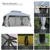 Gazebo de patio de 13 pi x 10 pi avec toit en polyester à deux niveaux
