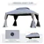 Gazebo de patio de 13 pi x 10 pi avec toit en polyester à deux niveaux