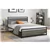 Lit plateforme double et matelas à mémoire de forme en gel pour lit si