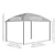 10' x 10' Outdoor Gazebo w/ UV60+ Polycarbonate Roof, Dark Grey