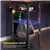 Bureau Gaming en L 47'', LED, Prises & Support Écran