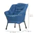 Fauteuil Rembourré Confortable avec Poche Latérale de Rangement