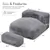 Pouf géant CozyCloud avec ottoman – Chaise longue pour adulte