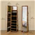 Armoire à bijoux avec miroir - Brun rustique