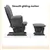 NestEase – Fauteuil à bascule avec repose-pieds et rangement