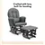 NestEase – Fauteuil à bascule avec repose-pieds et rangement