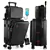 Ensemble de 4 valises extensibles à roulettes GlideMax avec trousse à