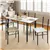 Ensemble de table à manger de cuisine 5 pièces avec 4 chaises