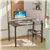 Ensemble de table à manger 4 pièces avec bureau rustique - Gris