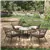 Ensemble de Conversation 5 Pièces pour Patio – Table et Chaises